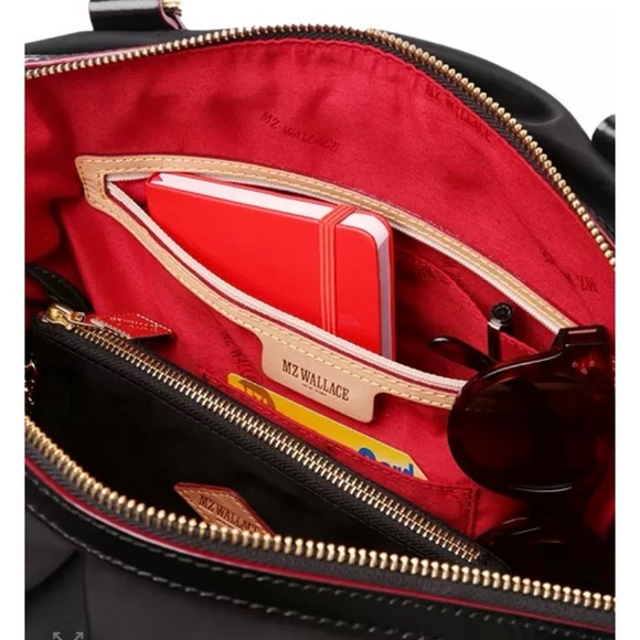 MZ WALLACE Jane Tote in Navy and red - Picture 3 of 12